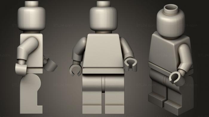 Статуэтки упрощенные (Lego Дэдпул, STKPR_1460) 3D модель для ЧПУ станка